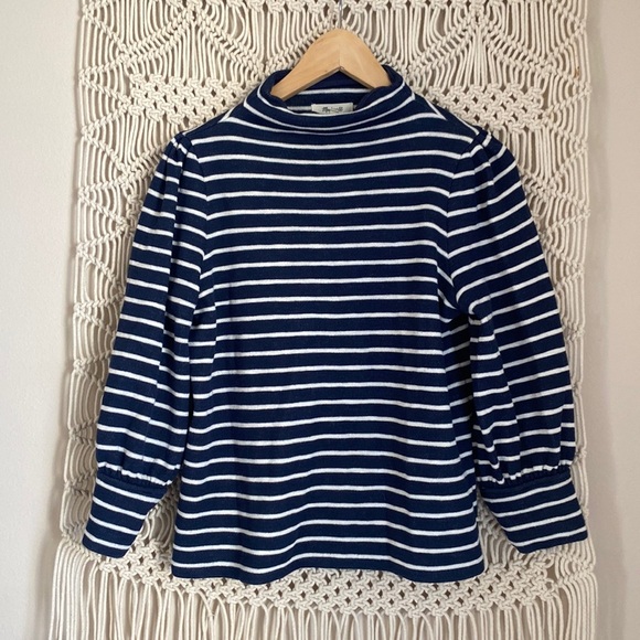 Madewell striped navy and white turtleneck, with 3/4th sleeves, size sma… - Picture 1 of 6